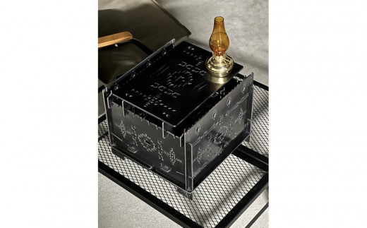 3WAY焚火BOXオルテガ柄 スタンダードセット＋グリル鉄板Lオルテガ柄4.5mm厚（オプション品）