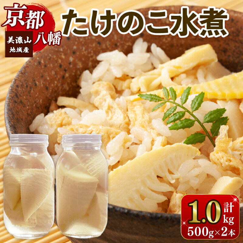 【ふるさと納税】 期間限定 たけのこ水煮 約1000g 約500g × 2本 《受付～2025年11月まで》 真空 瓶詰め 1kg 下処理済み 乱切 常温 国産 筍 たけのこ タケノコ 竹の子 たけのこごはん たけのこご飯 野菜 料理 簡単 簡単調理 人気 おすすめ 京都 八幡 美濃山 八幡市 旬採庵