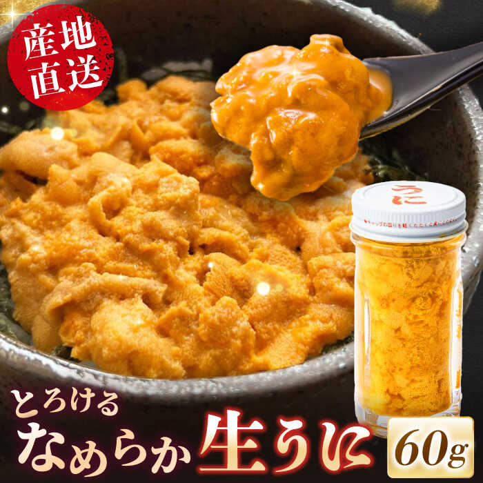 【ふるさと納税】数量限定！壱岐の生うに 60g×1本《壱岐市》【大幸物産】生ウニ 生雲丹 うに ウニ 雲丹 希少 産地直送 冷凍配送 16000円 16000 1.6万円 のし プレゼント ギフト [JEH024]