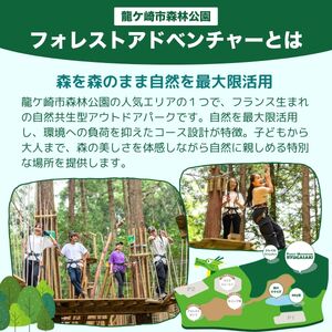 ～五感で楽しむ自然体験～フォレストアドベンチャー・龍ケ崎 ネットコース60分 １人分利用チケット | アスレチック キャンプ場 アスレチック アウトドアパーク アウトドア キャンプ バーベキュー 茨城