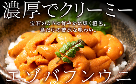 【2024年6月発送】 エゾバフンウニ 100g (100g×1パック) ＜利尻漁業協同組合＞