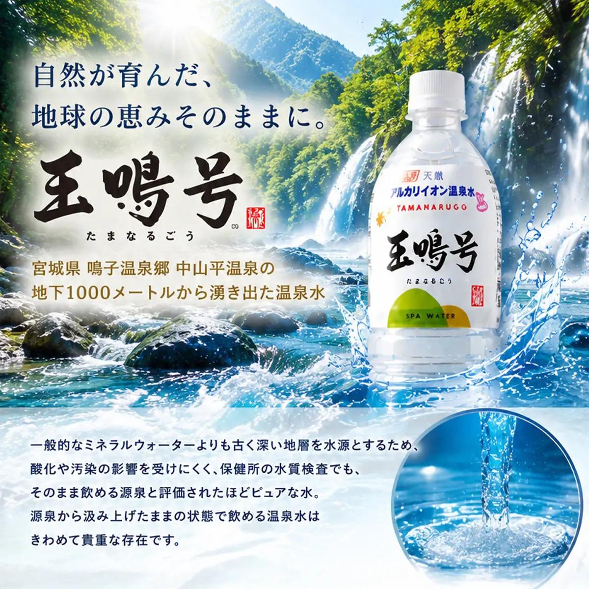 水 温泉水 玉鳴号 500ml×24本 天然アルカリイオン温泉水 大崎市 ボディプラスインターナショナル