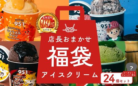 【福袋】951アイスクリーム　24個セット｜スイーツ 北海道 札幌市