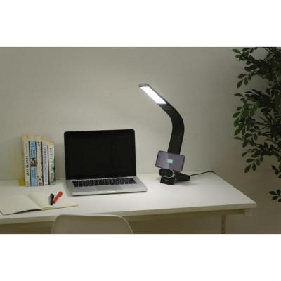 ふるさと納税 角田市 LEDデスクライトQi充電シリーズ 縦置きタイプ 調光・調色　LDL-QLDL-B　ブラック |  | 01