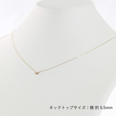 ふるさと納税 大津市 【10金 ダイヤモンドネックレス】華奢で可愛い 毎日を輝かせる 大人気 ハートデザイン レディース |  | 03