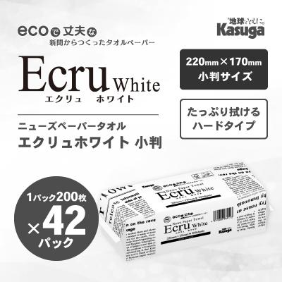 ふるさと納税 富士市 ペーパータオル エクリュホワイト小判サイズ200枚×42P [sf023-020] |  | 01