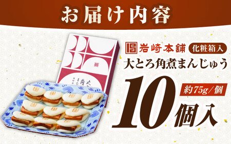 【化粧箱入り】 長崎大とろ角煮まんじゅう （10個）　《壱岐市》【岩崎本舗】冷凍 豚 豚角煮 角煮饅頭 簡単調理 おやつ お取り寄せ 長崎[JHA046]