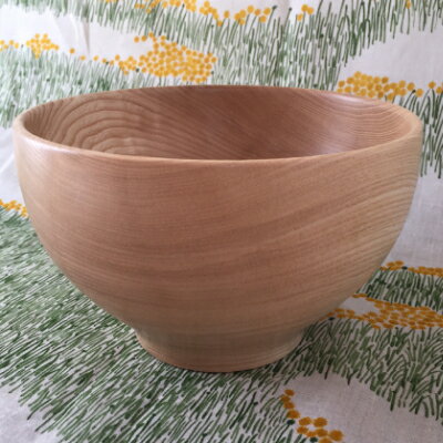 【ふるさと納税】十勝の樹々のうつわ 天然木製 カフェオレボウル 15cm 工芸品 食器 汁椀 調理器具