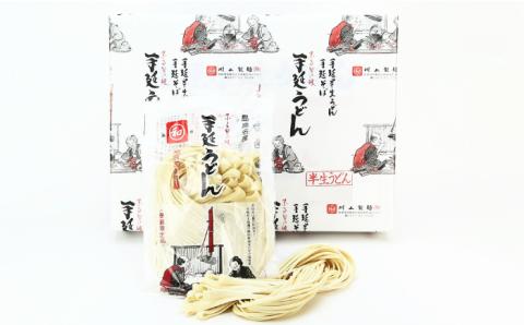 【年末限定】手延べ半生うどん 45食 300g×15袋  / 南島原市 / 川上製麺 [SCM051]