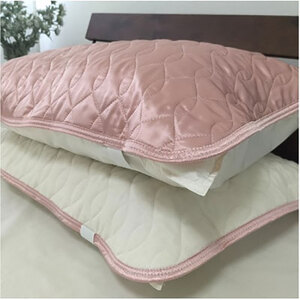 枕カバー Mサイズ 43×63cm ピンク プレミアム シルク 100% リバーシブル 枕パッド 枕パット 枕 カバー 洗える シルクの枕カバー ピローケース ピローカバー 綿100% 日本製 寝具 