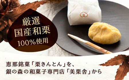 美栗舎の栗きんとん 10個入り / 栗 くり 栗きんとん くりきんとん 季節 秋 限定 栗 岐阜 セット 手土産 和菓子 スイーツ お菓子 / 恵那市 / 銀の森 [AUBG027]