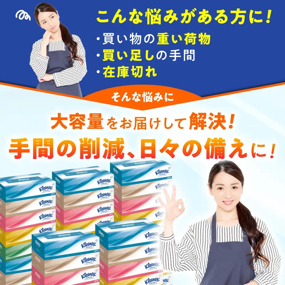 クリネックス ティシュー 20箱(5箱×4パック) [BDBH001-4]