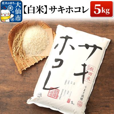 ふるさと納税 大仙市 米【令和7年産】サキホコレ【白米】5kg|22_tky-010501