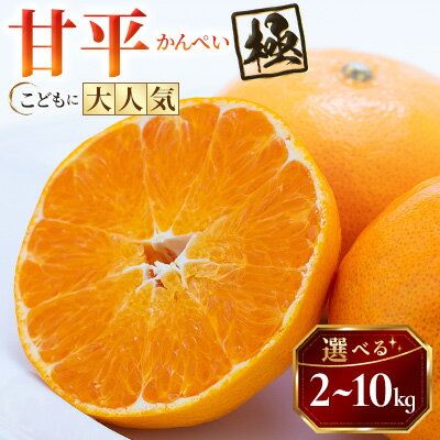【ふるさと納税】【甘みぎっっしり!】シャキシャキ甘い♪♪【甘平】 2kg / 3kg / 5kg / 10kg_ みかん ミカン 蜜柑 甘平 かんぺい 果物 くだもの フルーツ 甘い おいしい かんきつ 柑橘 柑橘類 希少 国産 愛媛県 八幡浜市 産直 産地直送 送料無料 【G1509766】