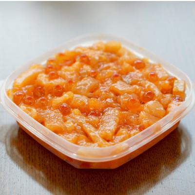 ふるさと納税 斜里町 【北海道知床産】鮭いくら親子漬け 100g |  | 01