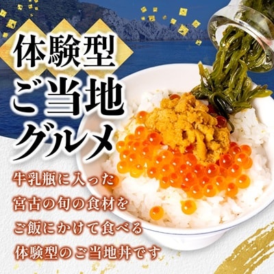 瓶ドン 食べ比べ 6種類セット 川秀 浄土ヶ浜レストハウス 古須賀商店 海鮮丼 冷凍 ウニ イクラ【配送不可地域：離島】
