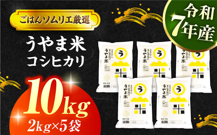 【令和7年産】雪解け水で育った 島根県産「うやま米コシヒカリ（雲南市吉田町）」10kg(2kg×5) 島根県松江市/有限会社藤本米穀店 [ALCG012]