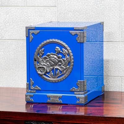 ふるさと納税 利府町 仙台箪笥 舟箪笥 藍色漆塗り |  | 01