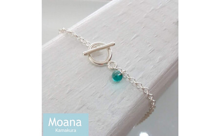 【Crystal Emerald 】シンプルボールブレスレット