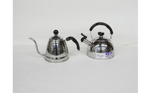 フィーノ コーヒードリップポット1.2L & エクセレント 笛吹きケトル1.8L FC012151