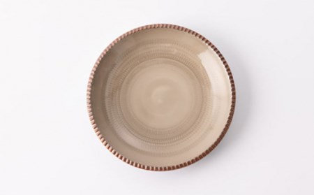 いげ皿飛び鉋(青茶)15cm2点 NAZ506 