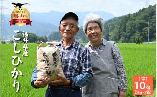 【先行予約】【令和8年産】自然の清流が育んだ奥越産コシヒカリ10kg（精米 5kg×2袋）※2026年9月10日以降順次発送予定 [B-086001]