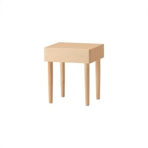 旭川家具　コサイン　ドロワーナイトテーブル　メープル 【 旭川家具 北海道 旭川市 木製 家具 ベッドサイド テーブル 引き出し 抽斗 収納付き コンパクト 選べる樹種 シンプル ナチュラル 手作り 北欧 おしゃれ 天然木 無垢 】_01138