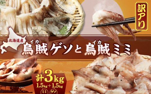 【ワケあり】わけあって!イカゲソとイカミミ