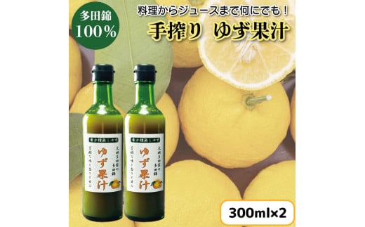 【 先行予約 】 ゆず果汁 300ml × 2本 ゆず 柚子 果汁 100％ 手搾り 柚子果汁 ゆず酢 柚子酢 酢 ビタミンＣ 調味料 ジュース 徳島県 阿波市