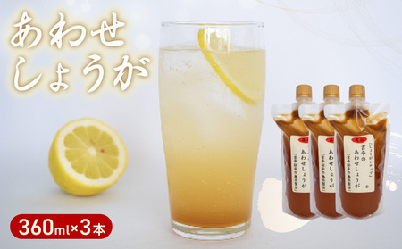 生姜シロップ パウチ3パックセット 360ml 生姜 生姜ドレッシング 生姜ジュース 生姜 KP008