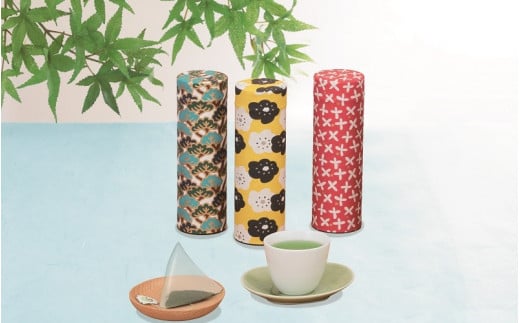 ＳＯＵ・ＳＯＵ3種ティーバッグ茶缶〈お茶 茶 煎茶 緑茶 宇治抹茶 抹茶 玄米茶 ほうじ茶 ティーバッグ ティーパック コラボ 茶筒 お茶缶〉　S1202