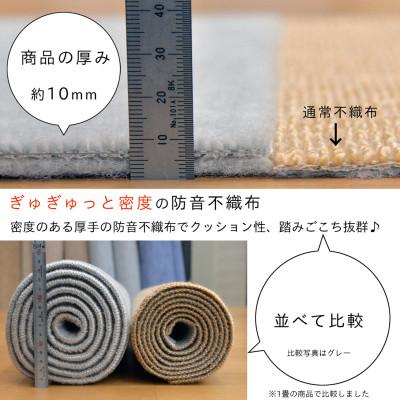 ふるさと納税 和泉市 カーペット 日本製 厚手 防ダニ 防音ペットもよろこぶ 261×352cm 江戸間 6畳 ベージュ |  | 02