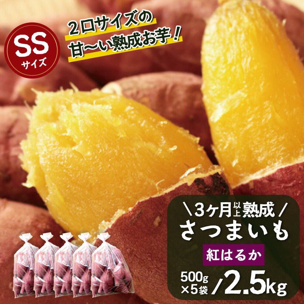 【ふるさと納税】 【先行予約】【2026年1月より順次発送】さつまいも 熟成 紅はるか 2.5kg ( 500g × 5袋 ) SSサイズ 鹿児島県産 FR-301