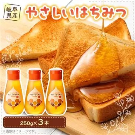 岐阜県産 やさしいはちみつ250g×3本【1501897】