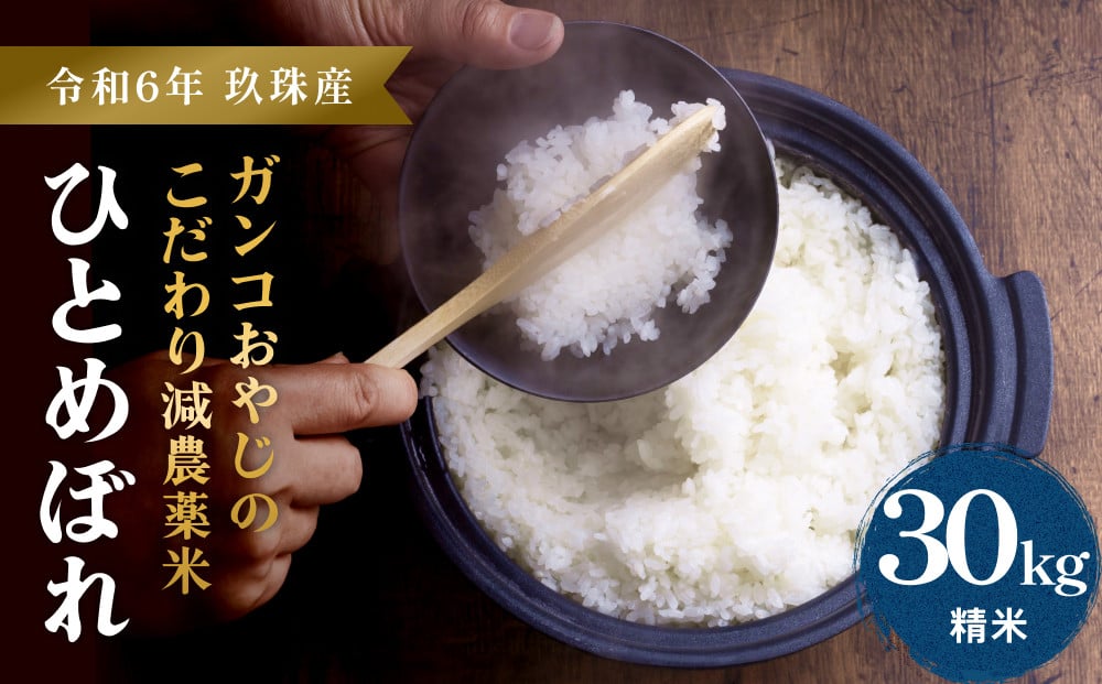 
            【令和6年産】ひとめぼれ ３０kg ｜ ガンコおやじこだわりのひとめぼれ
          