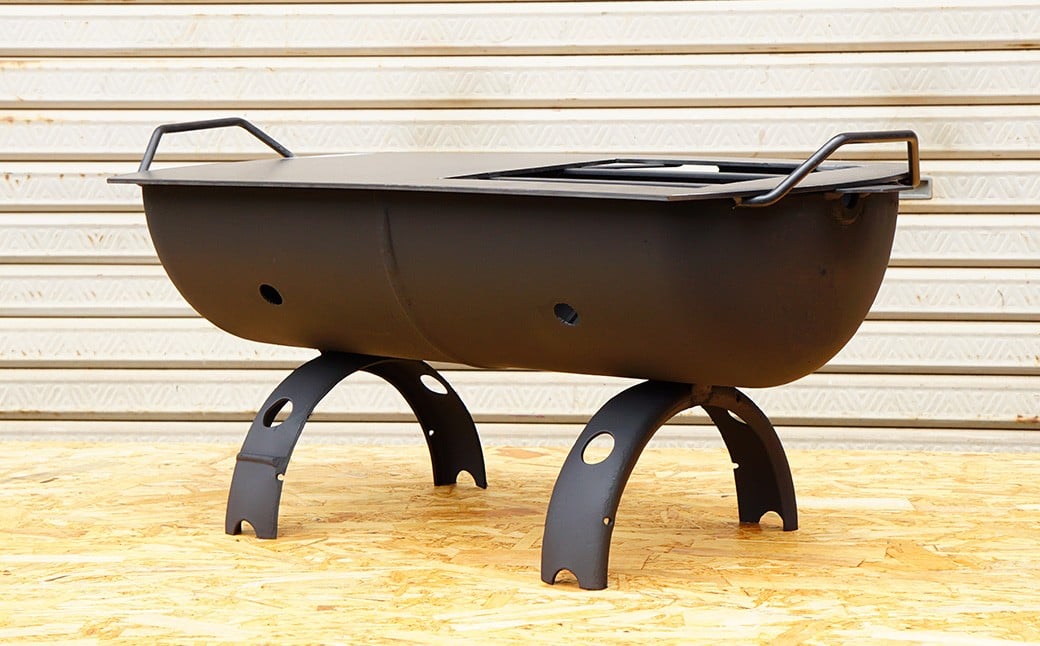 プロパン ボンベ BBQ コンロ 600型 (低床型) 鉄板 網