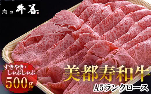 No.285 牛善特選 美都寿和牛 ロースすきやきしゃぶしゃぶ用 A5ランク ／ 和牛 A5ランク 牛肉 ロース肉 すきやき用 しゃぶしゃぶ用 サシがきれい やわらかい肉 霜降り牛肉 贅沢 ご褒美 贈り物 肉ギフト 千葉県 特産