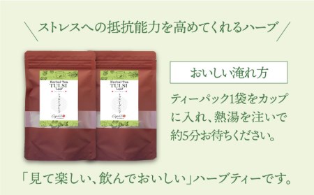 【おうち時間にほっとひといき】ハーブティー＜トゥルシーブレンド＞2袋【Goenヘルス＆ビューティー】[HBQ005]お茶 ホーリーバジル ほうじ茶