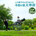 【ふるさと納税】人力車でのんびりめぐる令和の里太宰府 2名様 30分 人力車 観光 太宰府 体験 チケット 観世音寺 戒壇院 歴史の散歩道 坂本八幡宮 太宰府政庁跡 福岡県 九州 送料無料