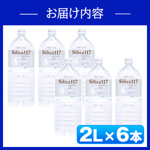 K-134-A Silica117（2L×6本)【シャディ】霧島市 水 シリカ シリカ水 シリカウォーター ミネラルウォーター ミネラル成分 飲料水 天然水 軟水 温泉水 ペットボトル