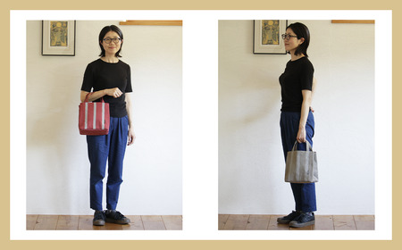 須田帆布 ごきげん・トートＳ（ キナリ×カーキ ） | 鞄 バッグ