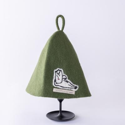 ふるさと納税 白馬村 村男III世サウナハット　モスグリーン |  | 01