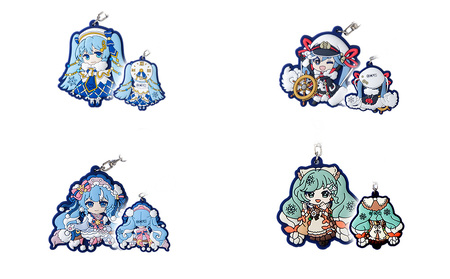 【新千歳空港限定：雪ミク】ラバーキーホルダー　コンプリート 14個 セット 2011～2024ver.