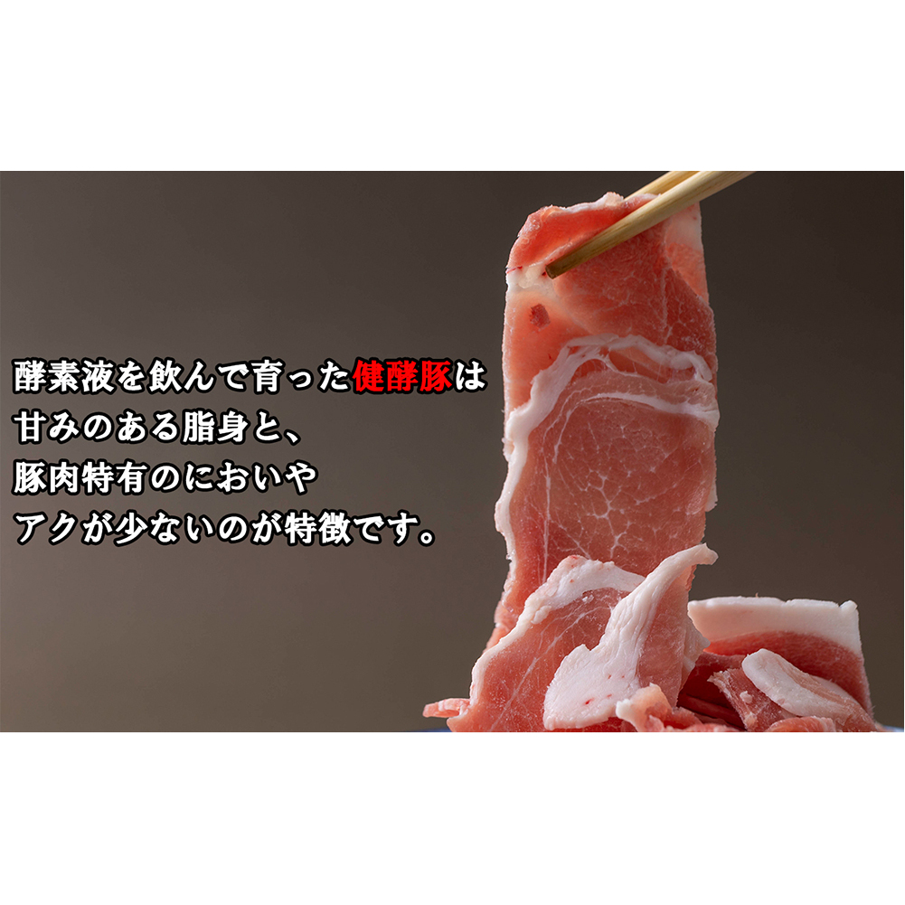 ＜定期便6回＞ 北海道産 健酵豚 小間切れ 計 1.2kg (全7.2kg)_イメージ5