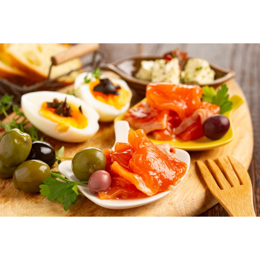 ＜丸富農水＞鮭親子と漬けサーモン食べ比べ2種4個セット