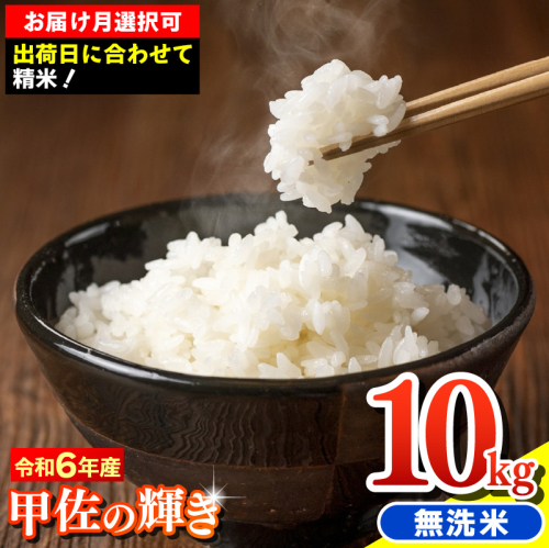 【先行受付】新米 令和7年産『甲佐の輝き』無洗米10kg（5kg×2袋）【2025年10月より配送月選択可！】／出荷日に合わせて精米 - 国産 白米 無洗米 お米 ブレンド米 複数原料米 訳あり 厳選 マイスター 生活応援 ひのひかり 森のくまさん おすすめ 熊本県 甲佐町【価格改定ZG】