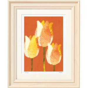 イラスト作家「菜生」アートフレーム〈チューリップE〉花【1675712】
