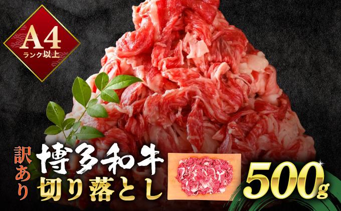寄附額改定↓ 【訳あり】博多和牛 切り落とし 500g