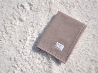 綿100% ベビー毛布(ブラウン) 85×115cm 毛布の町泉大津市産 [3351]