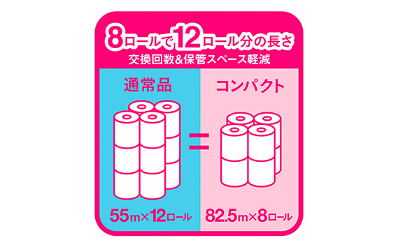 No.485 【シングル】エリエール　トイレットティシュー　コンパクト8ロール